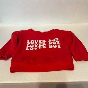SHEIN size 4T red sweatshirt. NWOT